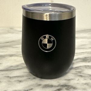 BMW Black Insulated Tumbler with Lid NEW